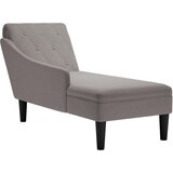 vidaXL Počivalnik z vzglavnikom in desnim naslonom za roke taupe, (21824937) | Shoptok.si