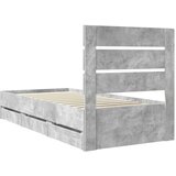  Okvir za krevet s ladicama Betonski sivi 75 x 190 cm - Beton siva 75 x 190 cm | shoptok.hr