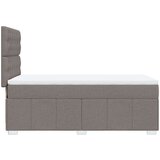 vidaXL Krevet s oprugama i madracem smeđesivi 100 x 200 cm od tkanine | shoptok.hr