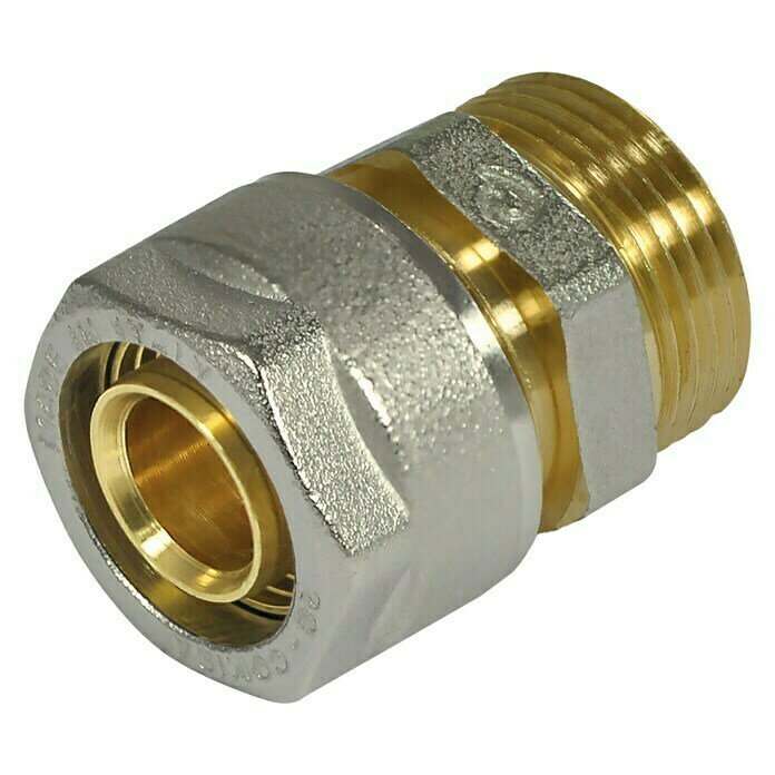  Navojna spojka (Premer: 20 mm, Zunanji navoj: ½″, Nikljano) | Shoptok.si