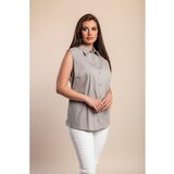 Fenzy Plus Size Majica Bez Rukava, Siva | shoptok.hr