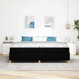  Krevetna konstrukcija Crna 200 x 200 cm tkanina | shoptok.hr