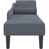  Počivaljka s jastucima tamnosiva baršunasta | shoptok.hr