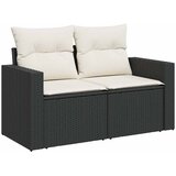 12-dijelni set vrtnih sofa od poliratana s jastucima crni | shoptok.hr