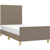  Okvir za krevet bez madraca smeđesivi 100 x 200 cm od tkanine | shoptok.hr