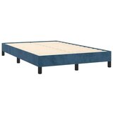 vidaXL Krevet s oprugama i madracem tamnoplavi 120 x 190 cm baršun | shoptok.hr
