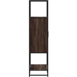 vidaXL Visoka ploča smeđi hrast 68x35x139 cm Konstruirano drvo i metal | shoptok.hr