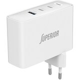 Superior Kućište punjača SU-10001ACCC, 100W, GaN, Fast PD, USB, Belo Cene