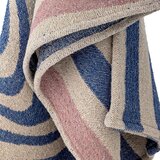 Bloomingville Modra odeja iz mešanice bombaža 130x160 cm Arlie – | Shoptok.si