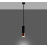  Sollux SL.0946 - Luster na sajli LOOPEZ 1xGU10/10W/230V crna/bakrena | Eponuda.com