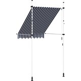 Tenda na ručno uvlačenje 150 cm plavo-bijela prugasta | shoptok.hr