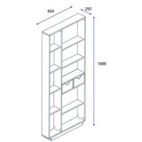 Hanah home Polica 80,4x188,6x25cm Orah | Eponuda.ba