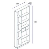 Hanah home polica za knjige luma | Eponuda.com