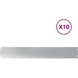 vidaXL Travnate obrobe 10 kosov 15x103 cm Pocinkano jeklo | Shoptok.si