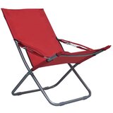  Sklopive stolice za plažu od tkanine 2 kom crvene | Eponuda.com