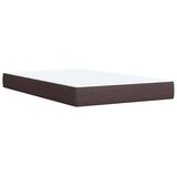  Krevet box spring s madracem tamnosmeđi 120 x 190 cm od tkanine | shoptok.hr