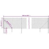  Žičana ograda sa šiljastim držačima antracit 0,8 x 25 m | shoptok.hr
