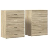 vidaXL Komoda 2 kom boja hrasta sonome 60x39x80 cm konstruiranog drva | shoptok.hr