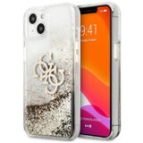 Guess GUHCP13MLG4GGO silikonski ovitek za iPhone 13 6.1 - prozoren z zlatimi bleščicami Cene
