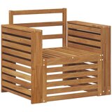  Set vanjskih sofa Prirodna 79 x 63 x 73 cm Čvrsto drvo akacije - Prirodna Široka ravnina | shoptok.hr