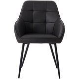 Unique Furniture Tamno sive blagovaonske stolice u setu s naslonima za ruke 2 kom od umjetne kože Nolan Square – | shoptok.hr