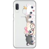  Silikonska maska za Samsung A202F Galaxy A20e Cats Print Skin providna | ePonuda.com