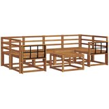  Set vanjskih sofa 7 kom. Prirodna Čvrsto drvo akacije | shoptok.hr