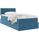  Krevet s od storage s madracem Tamno plava 90 x 190 cm Baršun | shoptok.hr
