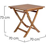 BIZZOTTO Vrtna mizica iz masivne akacije 70x70 cm Noemi – | Shoptok.si