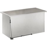  Vrtna posuda za sadnju s LED svjetlom Srebrna 40 x 80 x 40 cm - Nehrđajući čelik 40 x 80 x 40 cm 1 | shoptok.hr