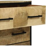  Komode 70 x 35 x 70 cm Smeđa Grubo masivno drvo manga Slike