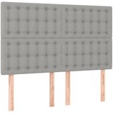  Okvir za krevet bez madraca svjetlosivi 140 x 190 cm od tkanine | shoptok.hr