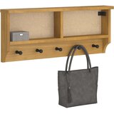  Zidna vješalica za kapute SANDNES 87x12x35 cm puno drvo bor | shoptok.hr