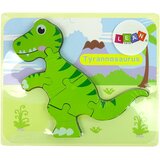  Wooden Isanosaurus Green Dinosaur Puzzle | Shoptok.si