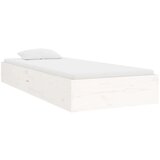  Posteljni okvir bel iz trdnega lesa 90x190 cm 3FT, (20884190) | Shoptok.si