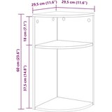  Stranska miza Bela 29,6 x 29,6 x 60 cm Konstruiran les, (5000201733) | Shoptok.si