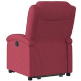  Električni naslonjač na podizanje od tkanine boja vina | shoptok.hr