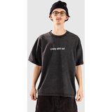 A-Lab Crazy Ahh Mf Cropped T-shirt vintage black Cene