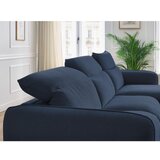 Bobochic Paris temno modra raztegljiva kotna sedežna garnitura (s kotom po izbiri) achille | Shoptok.si