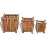 Furnova Visoki cvetlični lonci z najlonsko podlogo 3 kosi, (21921910) | Shoptok.si
