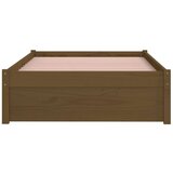  Posteljni okvir medeno rjav iz trdnega lesa 90x190 cm 3FT, (20643464) | Shoptok.si