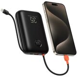 Powerbank Veger K3 PD QC3.0 35W 30000 mAh s ugrađenim Type-C / Lightning kabelima crne boje | shoptok.hr
