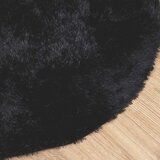  Čupavi tepih s visokim vlaknima NAVARRA crni 100x100 cm | shoptok.hr