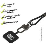 Max Mobile DATA KABEL TYPE C-TYPE C,Fashion 6mm vezica 2u1,1.5m ,Black | shoptok.hr