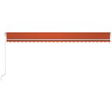  Tenda na ručno uvlačenje LED 600 x 300 cm narančasto-smeđa | shoptok.hr