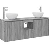  Set ormarića za kupaonicu 3 kom. Siva Sonoma 49,5 x 35 x 63 cm | shoptok.hr