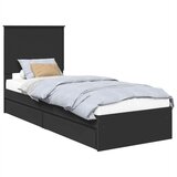  s od storage Crna 75 x 190 cm Konstruirano drvo | shoptok.hr