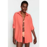 Trendyol Shirt - Orange - Relaxed fit cene