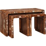 vidaXL Konec mize večbarvno trden predelan les | Shoptok.si