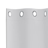 vidaXL Zavjese sa zavjesama 2 pcs Svijetlo siva 140 x 140 cm Poliester | shoptok.hr